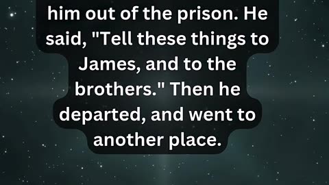 Journey of faith and spiritual growth | Acts 12:17 Daily Bible Verse