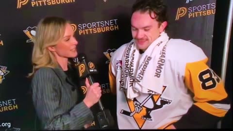 Penguins RW #85 Avery Hayes talks about his call up the NHL.