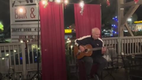 Solo Guitar Acoustic Open-Mic performance of Californication Red Hot Chili Pepper
