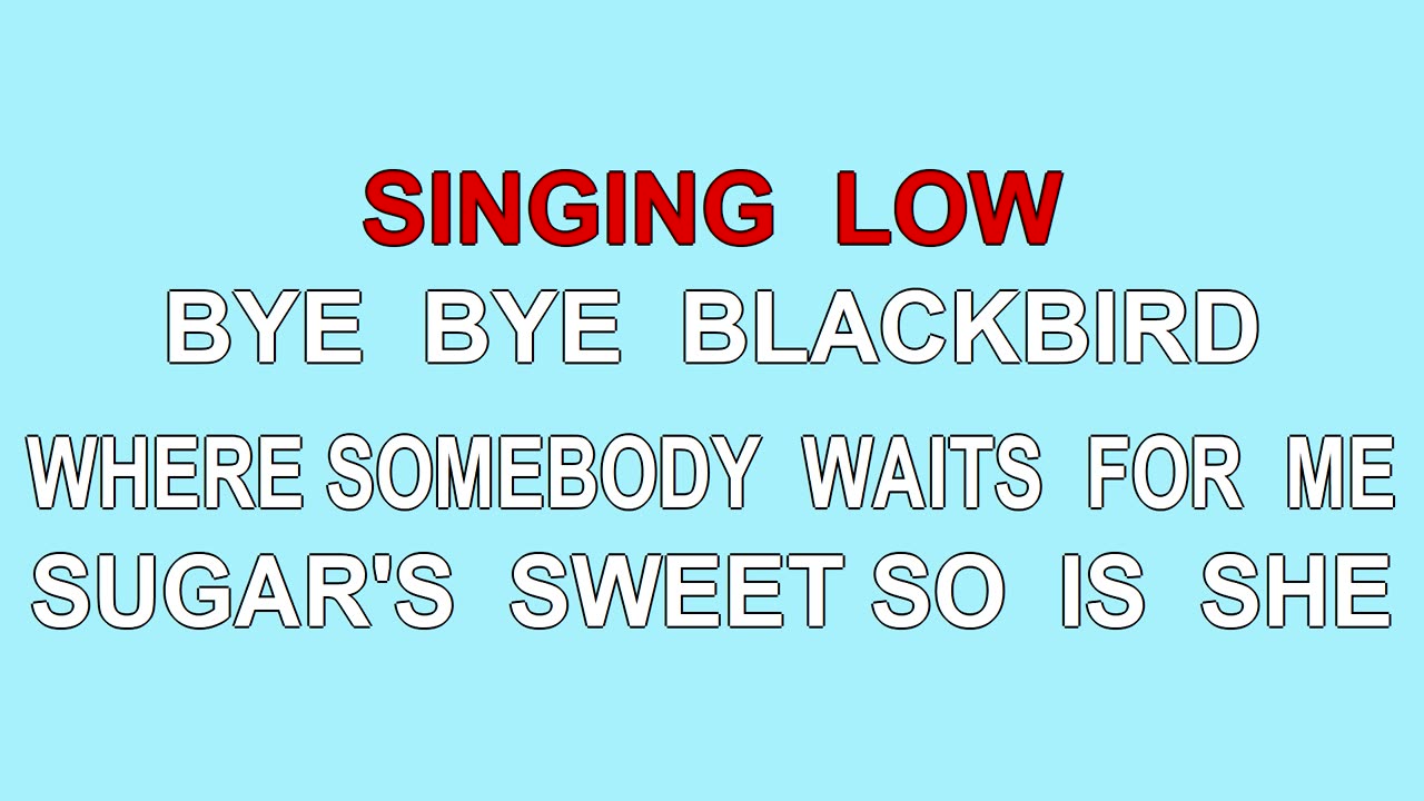 Bye Bye Blackbird (1926, 1948)