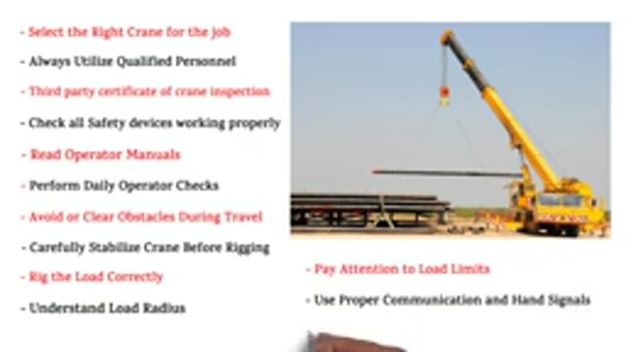 13 Crane Safety Tips To Prevent Accidents _ Crane Safety Tips _ HSE STUDY GUIDE