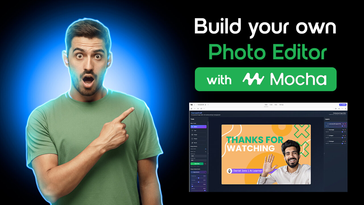 ✨ Build Your Own AI Photo Editor with Mocha AI (No Coding Needed!) 🖼️