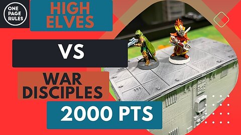 Grimdark Future: High Elves vs War Disciples 2000 points