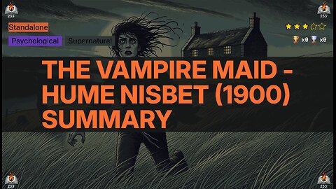 The Vampire Maid - Hume Nisbet (1900) Summary - 3.11 ⭐️