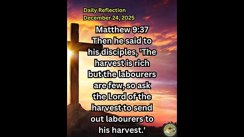 Daily Reflection December 24, 2025 #faith #bible #reflection