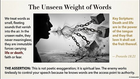 The Words You Speak