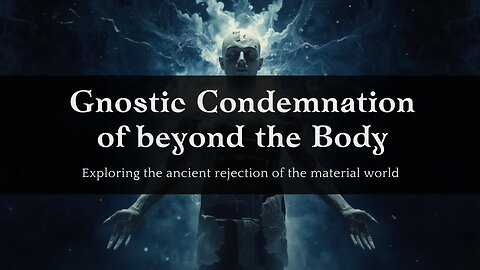 Gnostic Condemnation of the Body and Material Life
