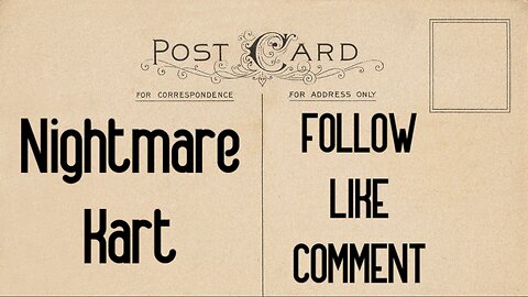 Nightmare Kart. Free Play 1