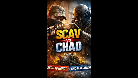 Broke SCAV. Trash gear. Facing a fully geared CHAD. 😱