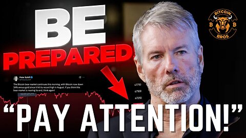 $MSTR & Bitcoin BEAR Market INCOMING!? - Michael Saylor BTC News Update