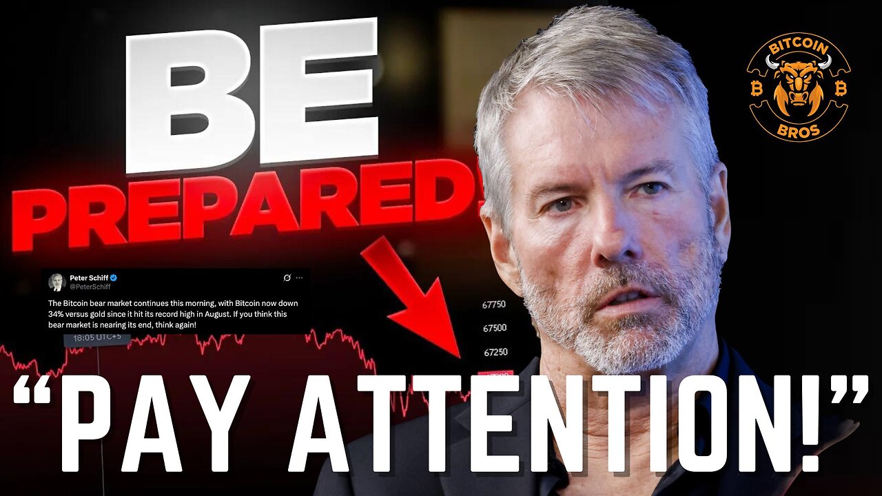 $MSTR & Bitcoin BEAR Market INCOMING!? - Michael Saylor BTC News Update