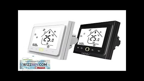 MOES Tuya WiFi Water/Electric Floor Heating Thermostat Gas Boiler Temperature Touch Panel Review