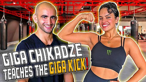 Giga Chikadze teaches me the GIGA KICK | UFC 304