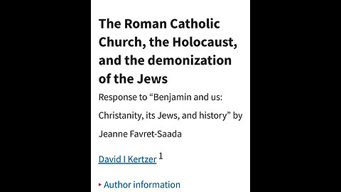 STOP BLAMING the JEWS