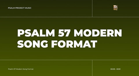 🎙️ Psalm 57 Modern Song Format - Official Lyric Video 🎸