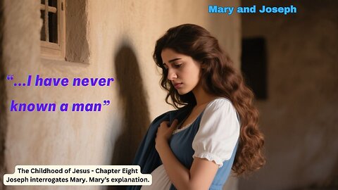 Chapter 8 of the Lost Gospel of James. Joseph's interrogates Mary