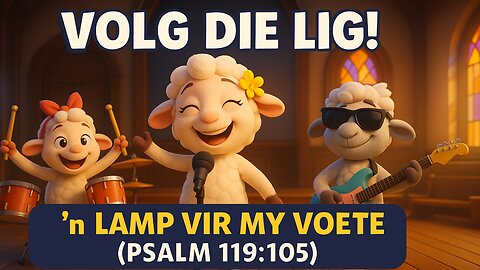 Afrikaanse Bybel lied vir kinders | ’n Lamp vir my Voete - Psalm 119:105 | Lyric Lambs
