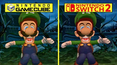 Luigi's Mansion Gamecube vs Switch 2 Early Graphics Comparison