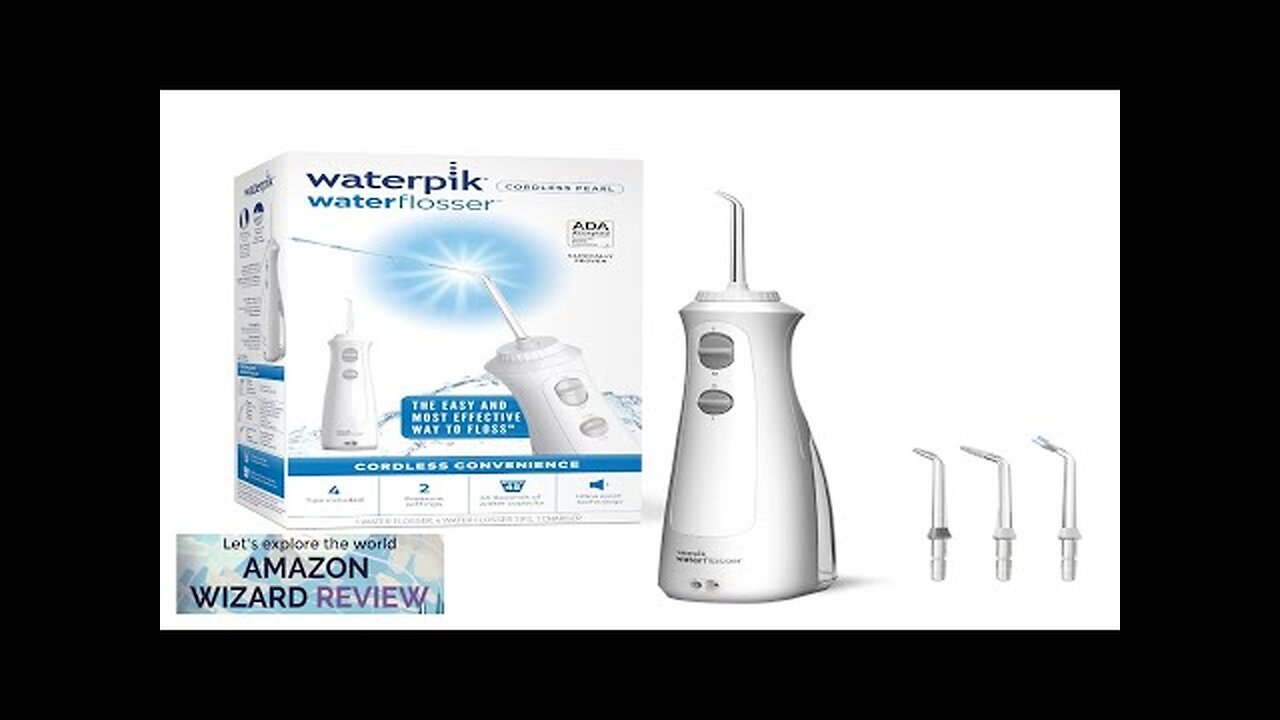 Waterpik Cordless Pearl Rechargeable Portable Water Flosser for Teeth, Gums, Braces Care Review