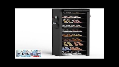 VTRIN Vertical Narrow Shoe Rack Organizer Tall Shoe Rack for Closet Entryway Review