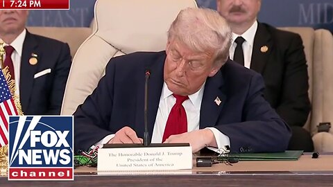 BREAKING: Trump signs historic Gaza peace plan