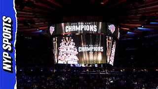 Knicks NBA Cup championship ceremony