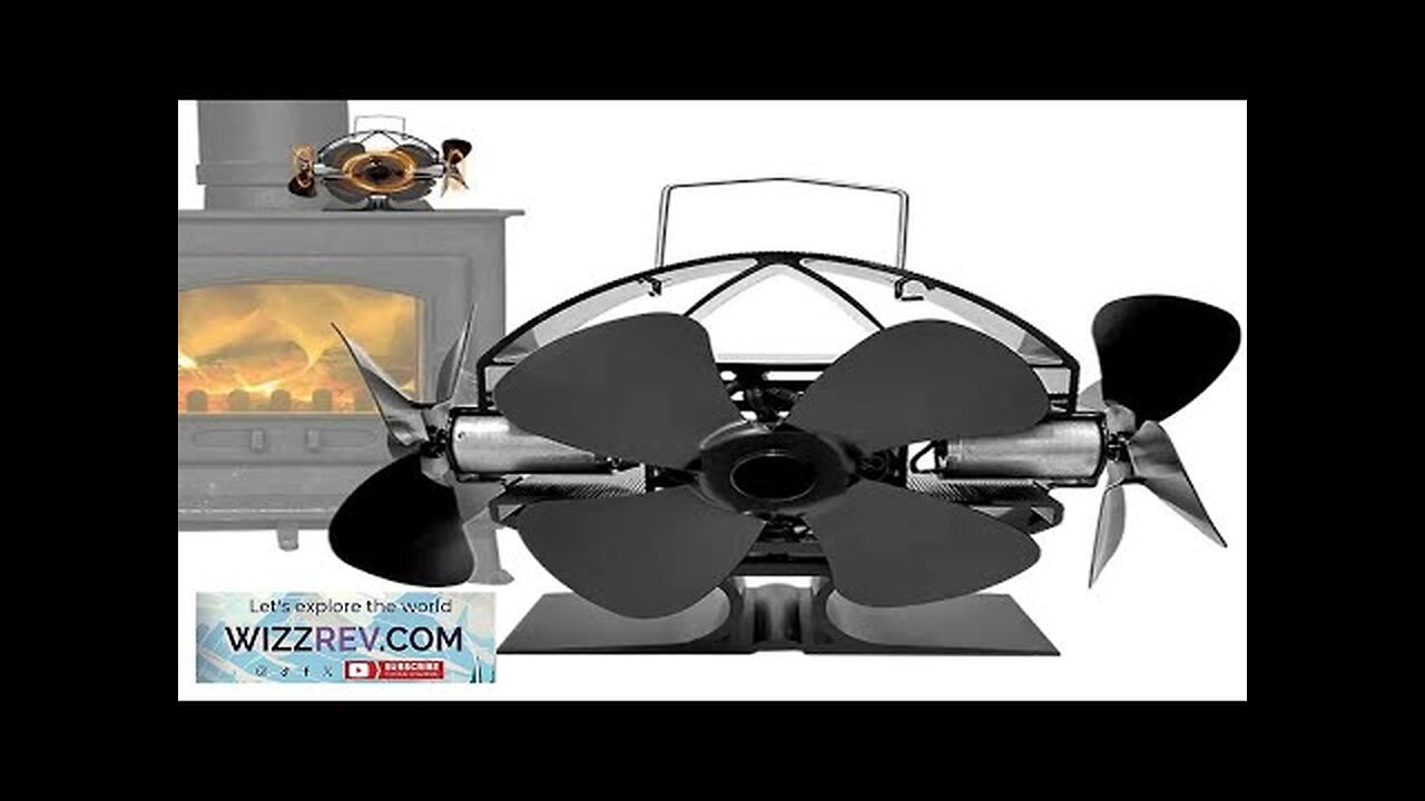 IPRee Stove Fan Without Electricity Quiet Chimney Fan For Stove Pipe Efficient Review