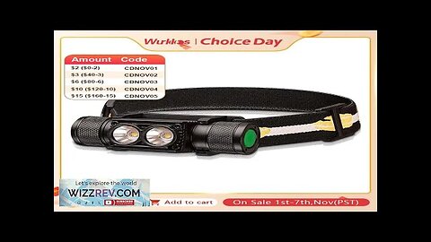 Wurkkos H25L USB Rechargeable 1200LM 18650 Headlamp Dual LH351D 90CRI 5000K Head Review