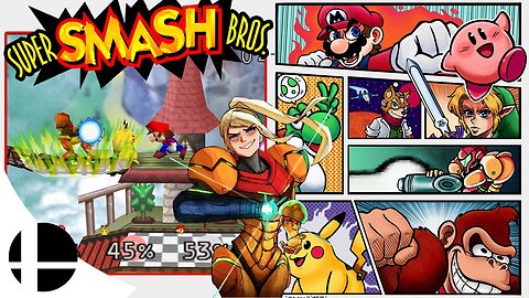 Me enrolando nas lutas com a Samus - Revisitando Super Smash Bros. do N64!
