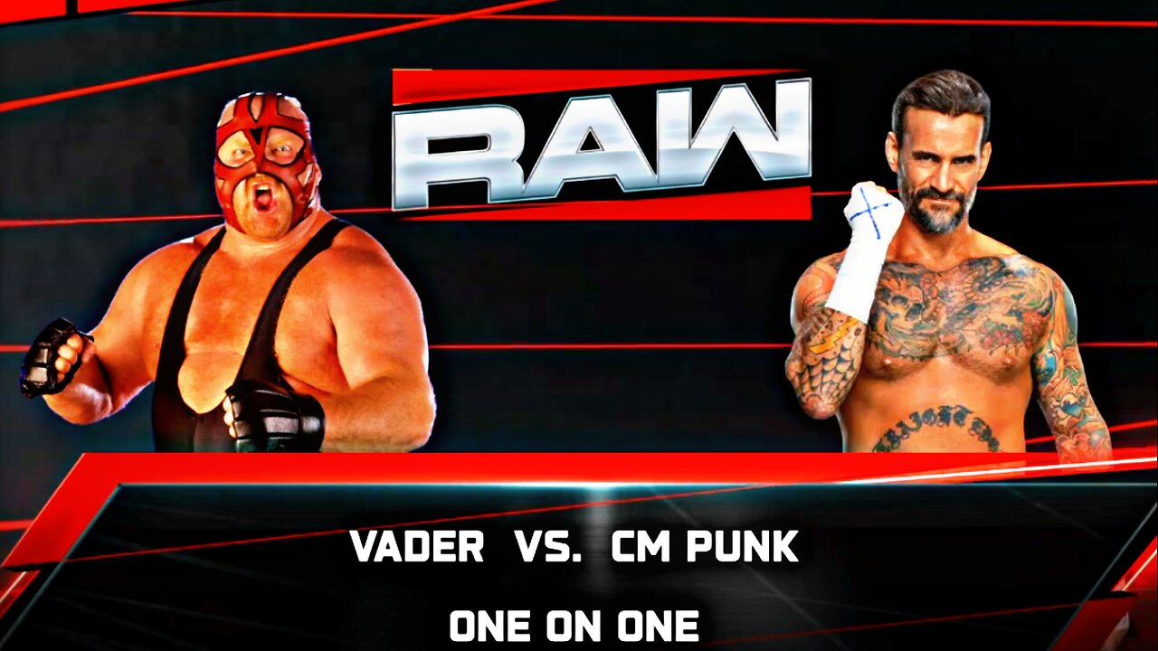 wwe 2k25 Vader vs Cm punk wrestling fight wwe
