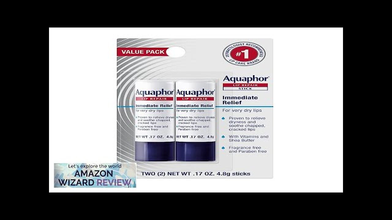 Aquaphor Lip Repair Stick Lip Protectant Moisturizing Lip Balm Multipack 2 Review