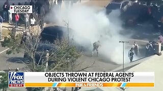 Riot ERUPTS after migrants ram ICE vehicle in Chicago