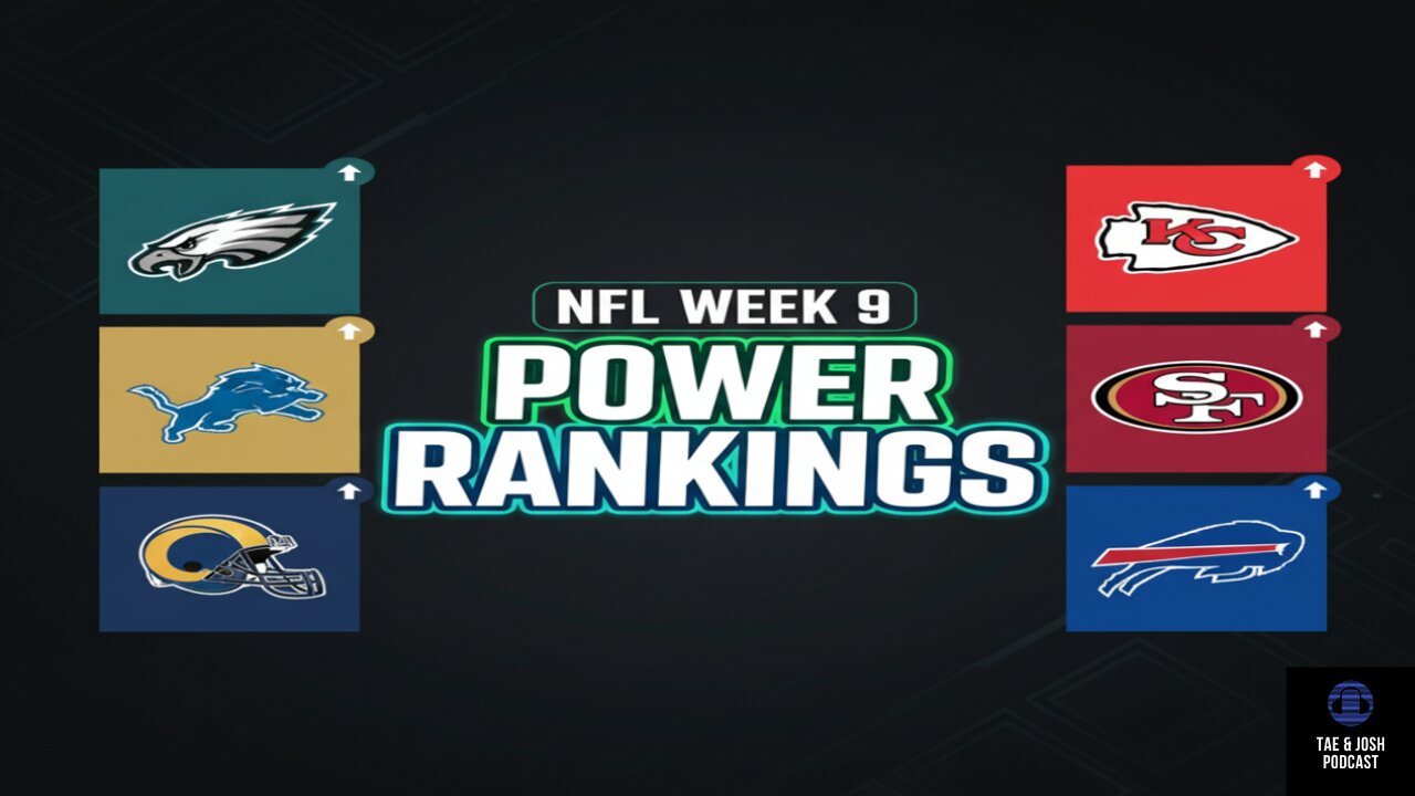 2025 NFL Week 9 Power Rankings