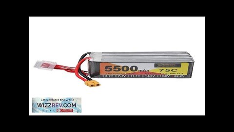 ZOP POWER 22.2V 5500mAh 75C 6S LiPo Battery XT60 Plug for RC Review