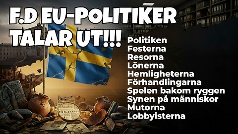 Chockerande sanningar från en före detta EU-politiker!