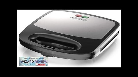 BLACK+DECKER 3-in-1 Waffle Iron WM2000SD Grill and Sandwich Press Non-Stick Removable Review