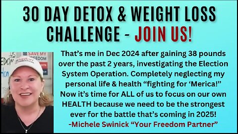 MAGA & MAHA 30 Day Detox & Weight Loss Challenge… It’s Time We The People Become The Healthiest & Strongest Warriors For The 2025 Spiritual Battle – JOIN US & LET’S DO THIS TOGETHER!