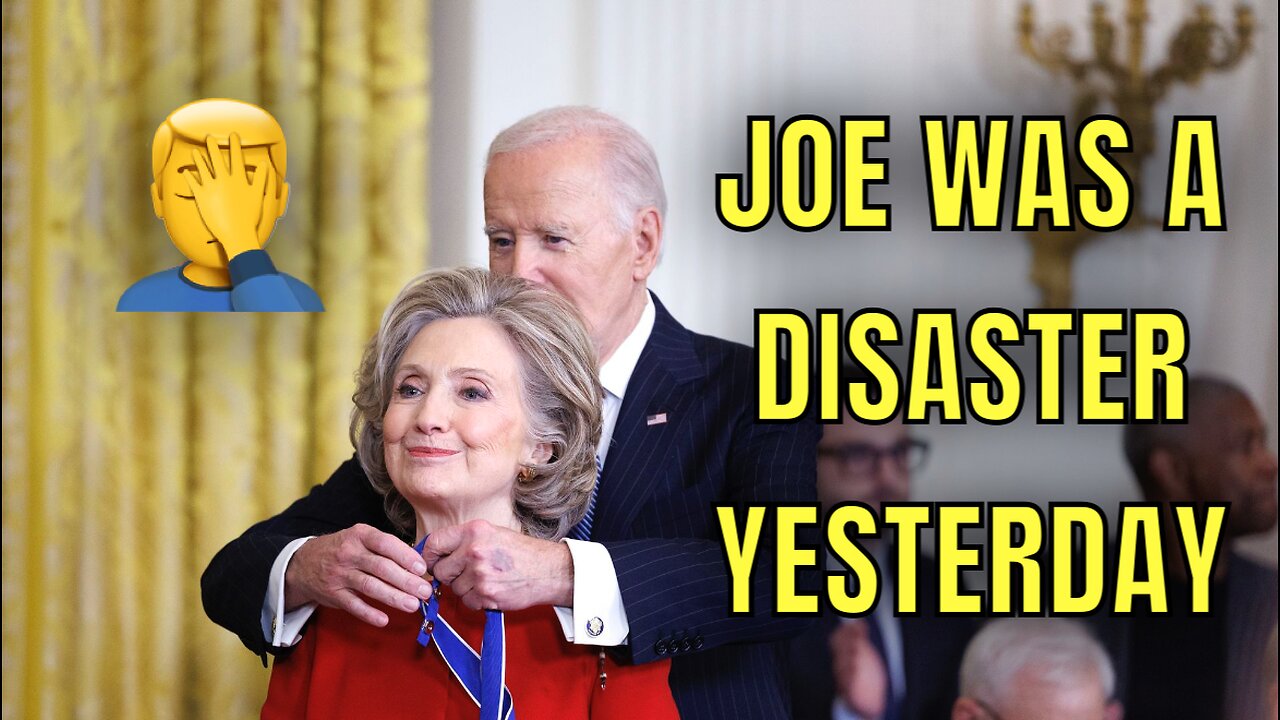 Biden FORGOT names, SLURRED words…the usual, during yesterday’s Medal Ceremony