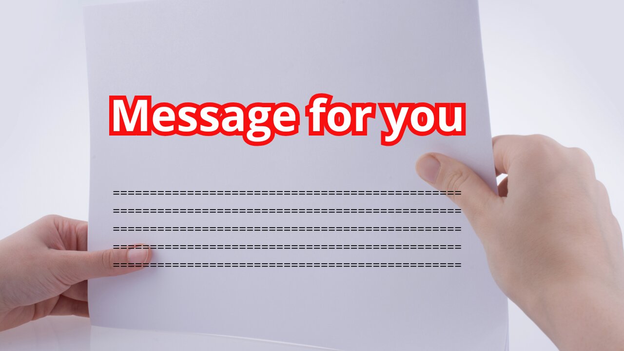 Message for you