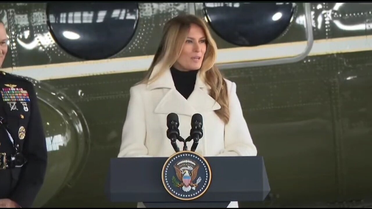 First Lady Melania Trump Joins Kids At Toys For Tots Drive