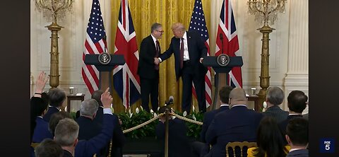 TRUMP'S SENILE DEMENTIA ON FULL DISPLAY RE MAKING CANADA 51ST STATE VIA TARIFFS. UK KEIR STARMER,...