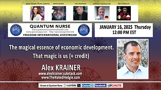 ALEX KRAINER - The magical essence of economic development. That magic is us (+ credit)