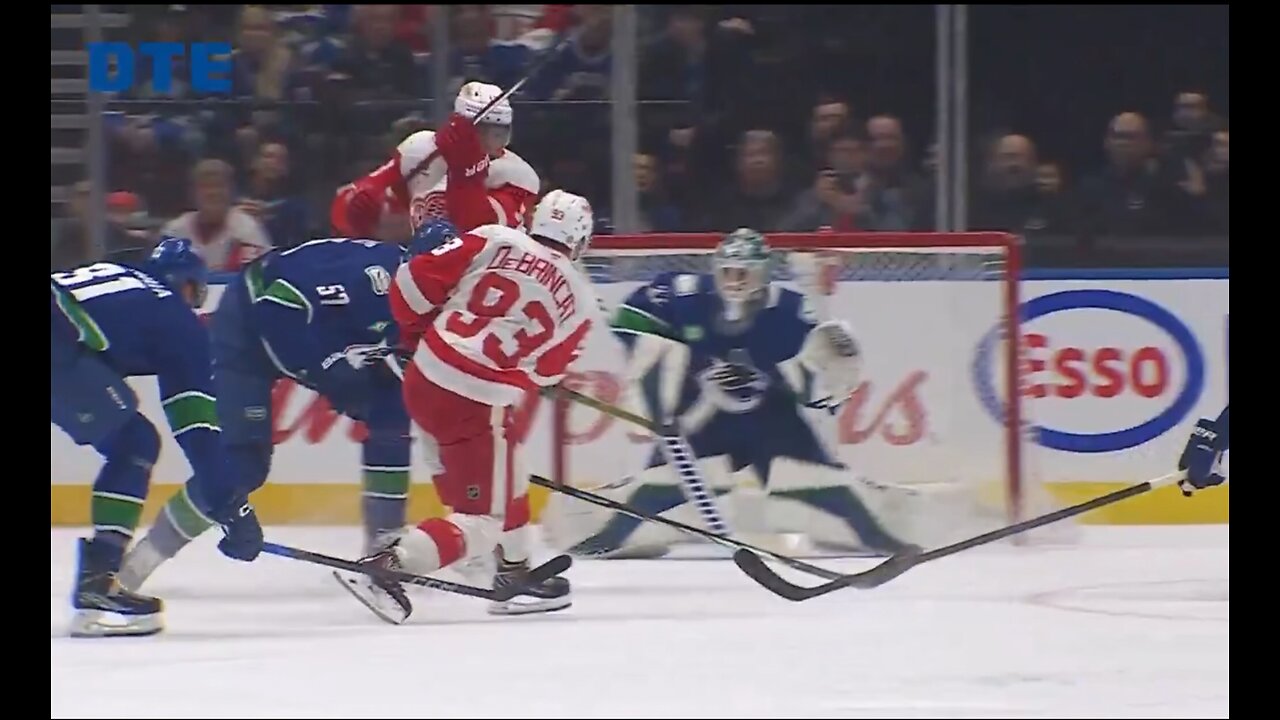 Detroit Red Wings goal compilation from 3-2 OT win in Vancouver
