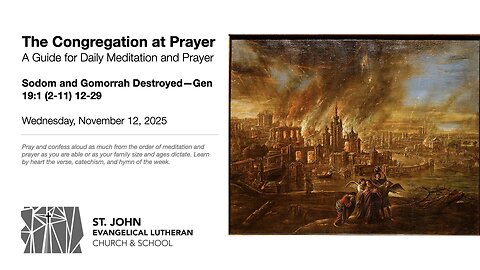 Sodom and Gomorrah Destroyed—Gen 19:1 (2-11) 12-29