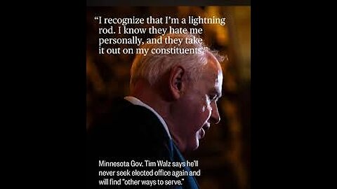 Tim Walz Says He Will ‘Never’ Seek Office Again