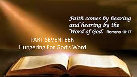Hungering For God's Word