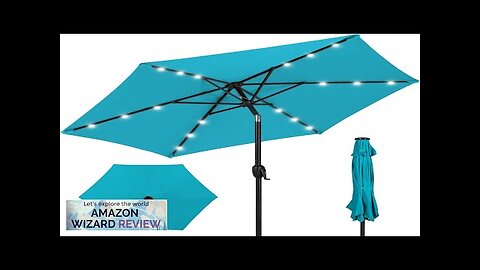 Best Choice Products 7.5ft Outdoor Solar Market Table Patio Umbrella for Deck Review