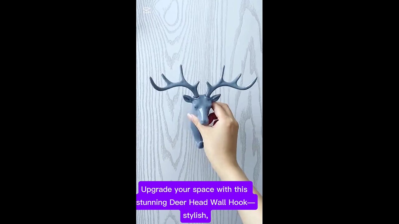 Stylish Deer Head Wall Hook for Your Home Decor #DeerHeadWallHook #WallHooksDecor