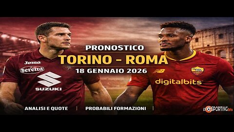 Pronostico Torino–Roma (18/01/2026)