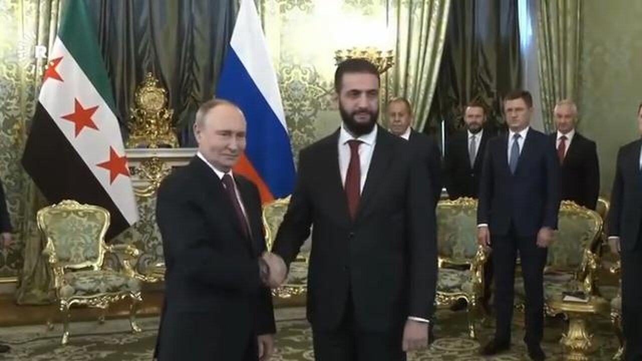 Putin hosts Jewish controlled former al Qaeda, ISIS, and HTS leader, Syrian President Ahmed al-Shara